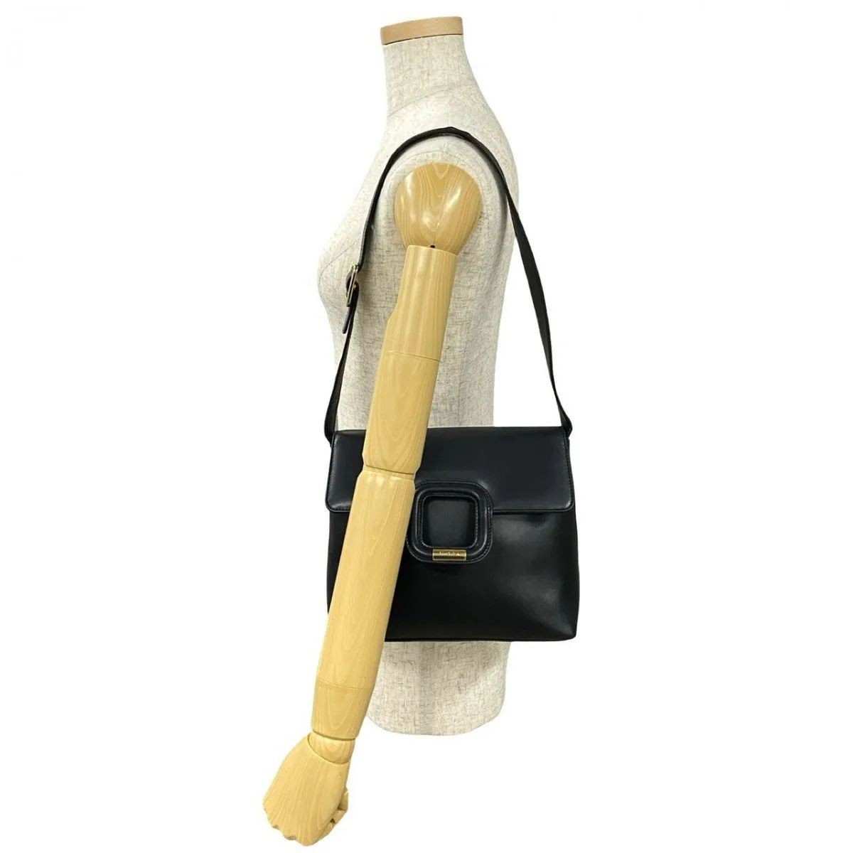 GUCCI Shoulder Bag leather Navy