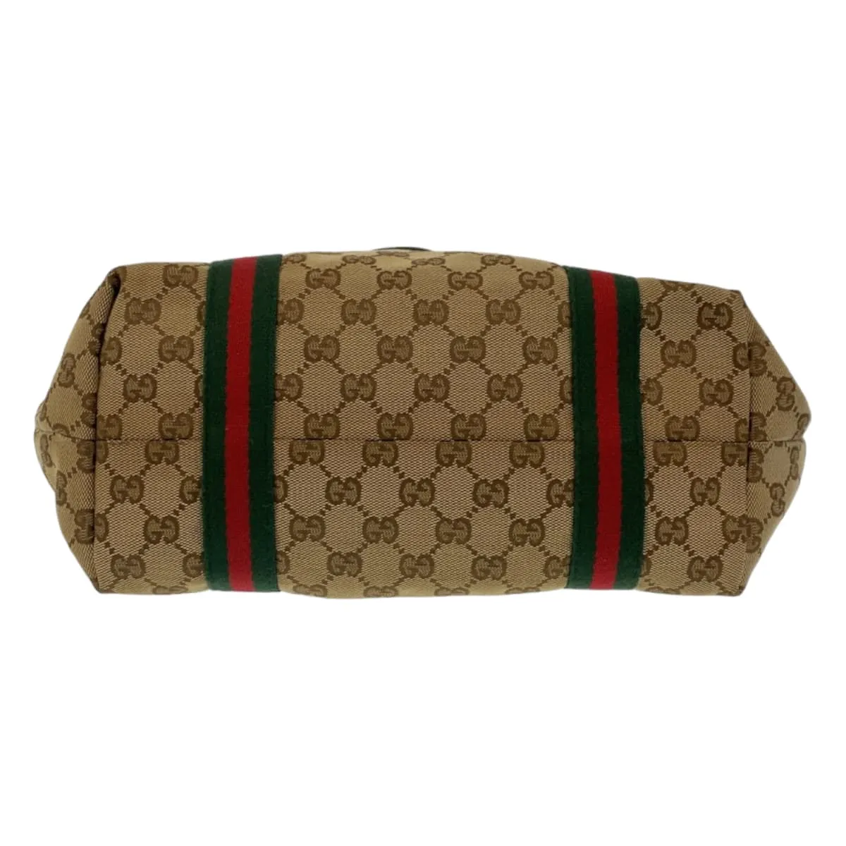 GUCCI Tote Bag 137396 GG canvas Beige multicolor Tote Bag Shoulder Bag Sherry line Women Used