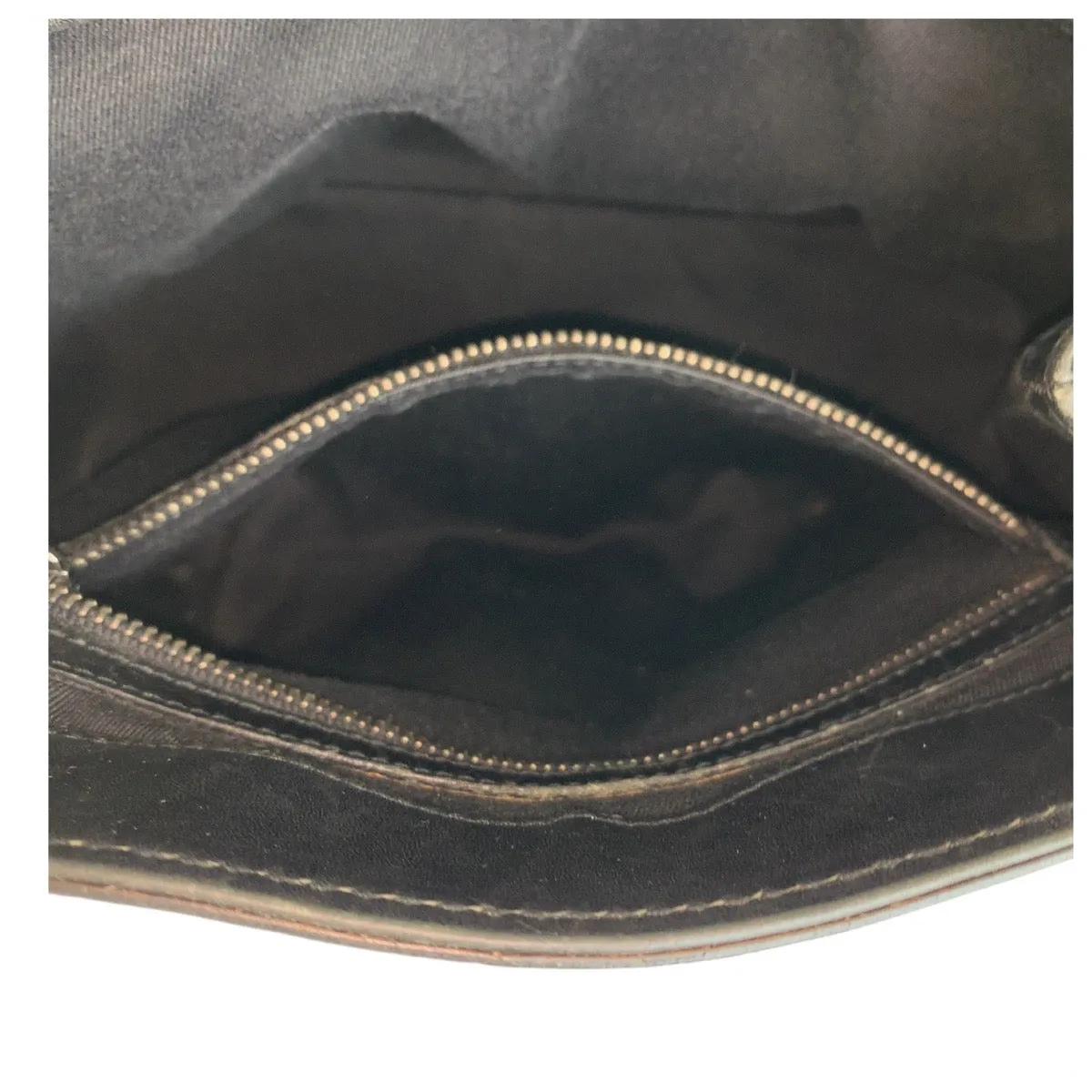 GUCCI Tote Bag GG canvas Black SilverMetal Tote Bag Shoulder Bag Women Used