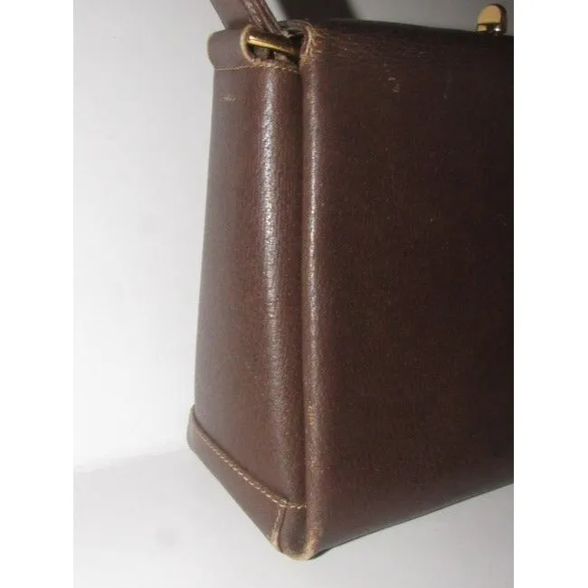 Gucci Vintage Pursesdesigner Purses Brown Leather Shoulder Bag