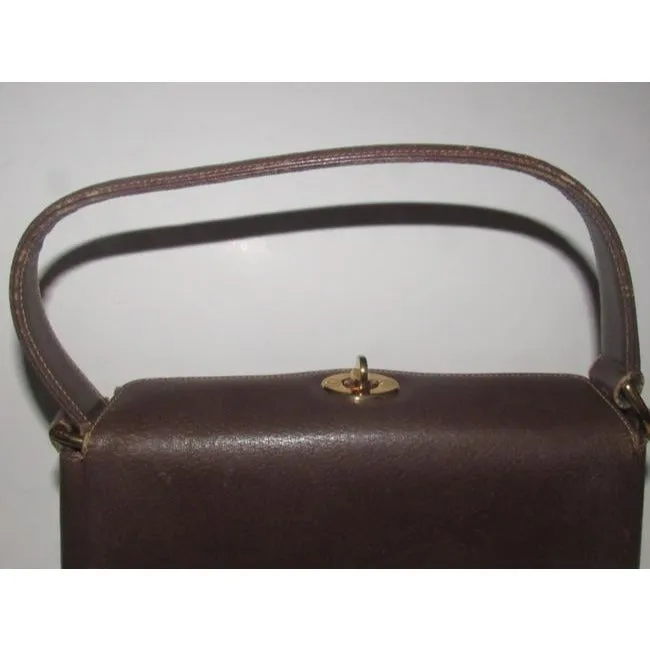 Gucci Vintage Pursesdesigner Purses Brown Leather Shoulder Bag