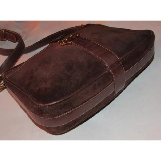 Gucci Vintage Pursesdesigner Purses Shades Of Brown In Leathersuede Leathersuede Shoulder Bag
