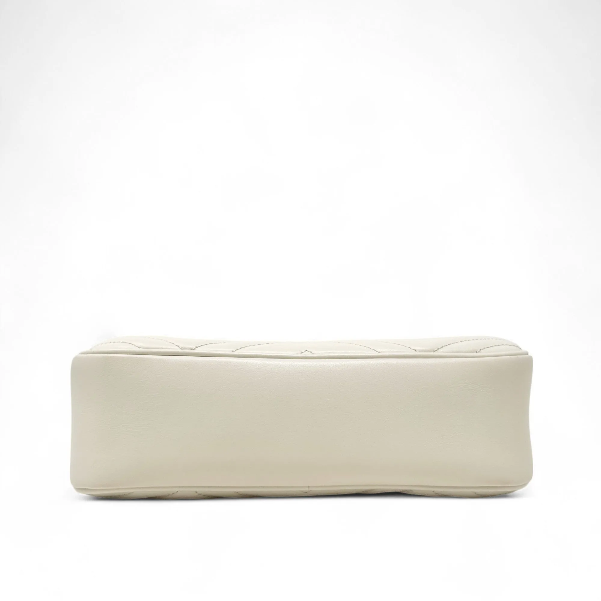 Gucci White Marmont Small Camera Bag