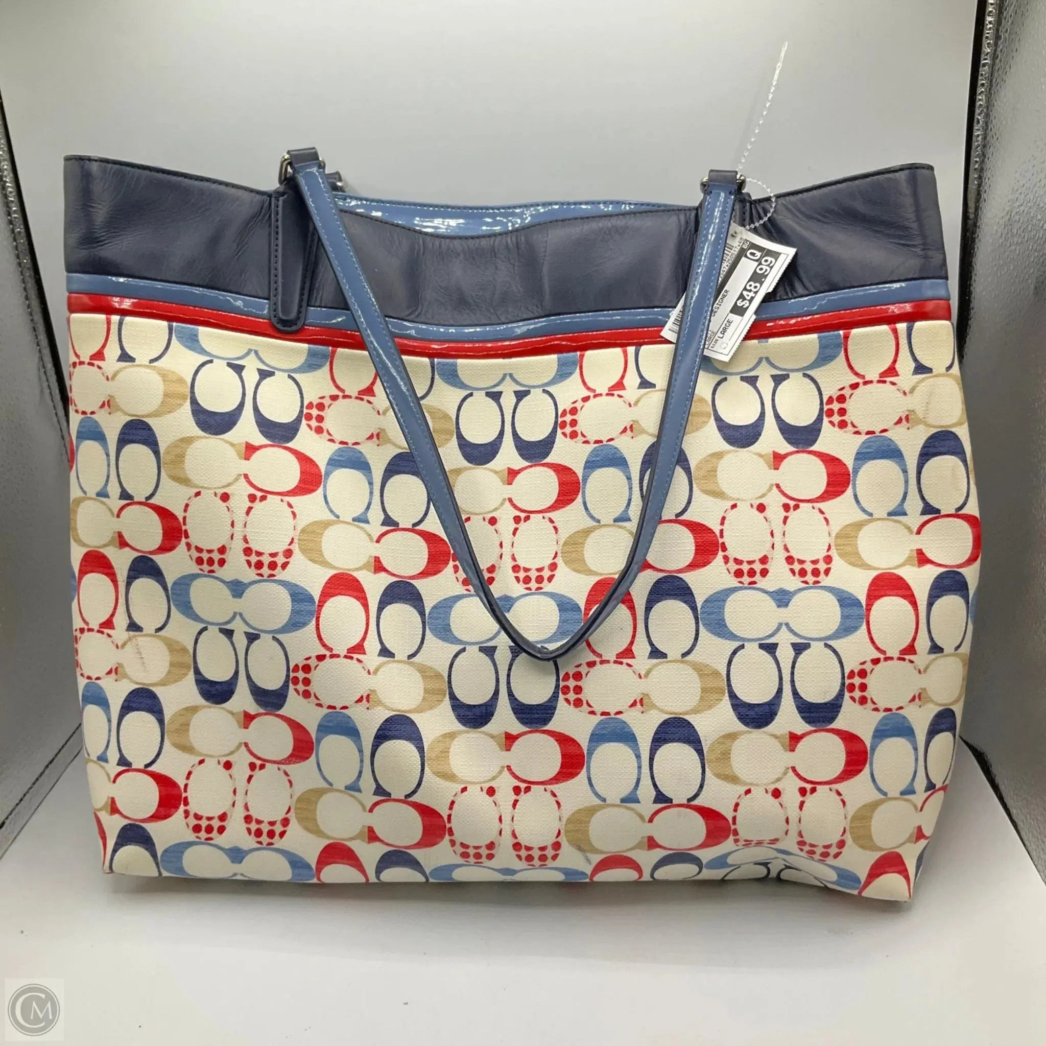 Handbag Designer By Coach, Size: Large