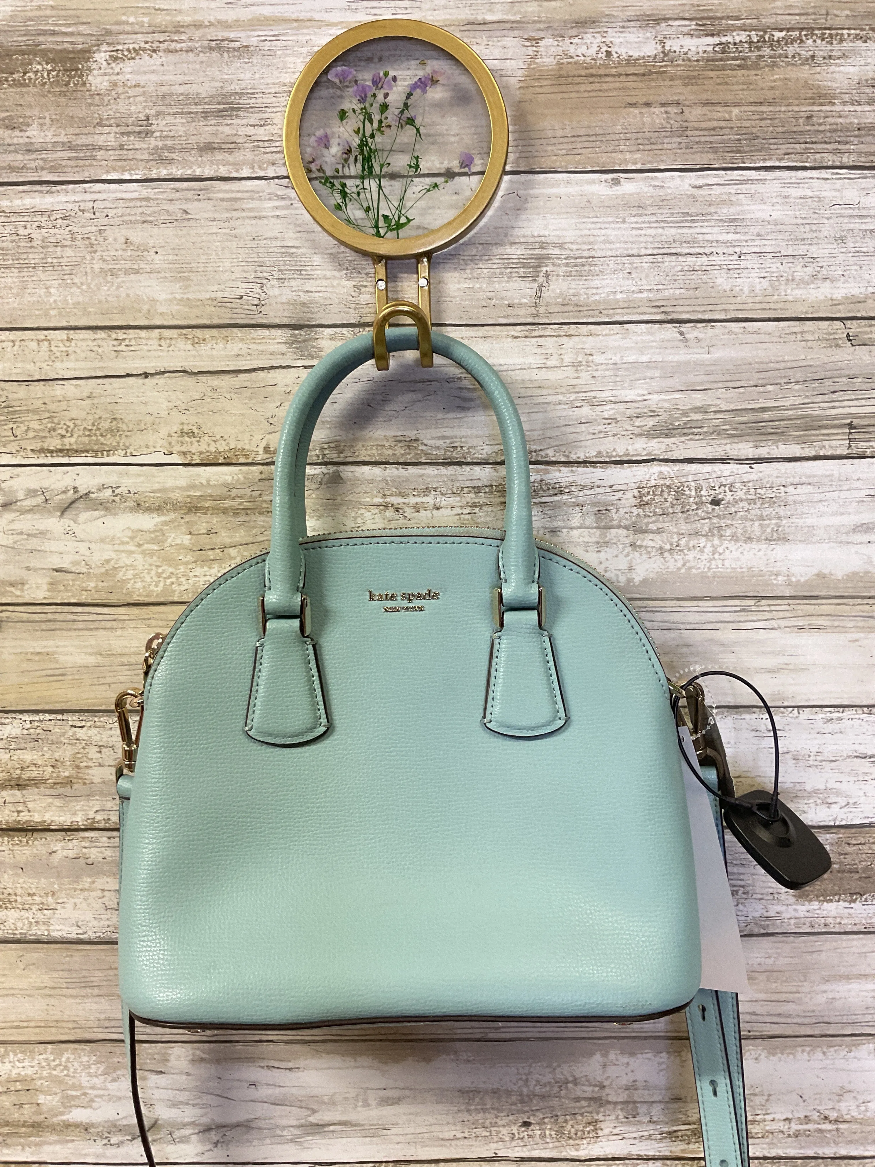 Handbag Designer By Kate Spade In Aqua, Size:Small -as is