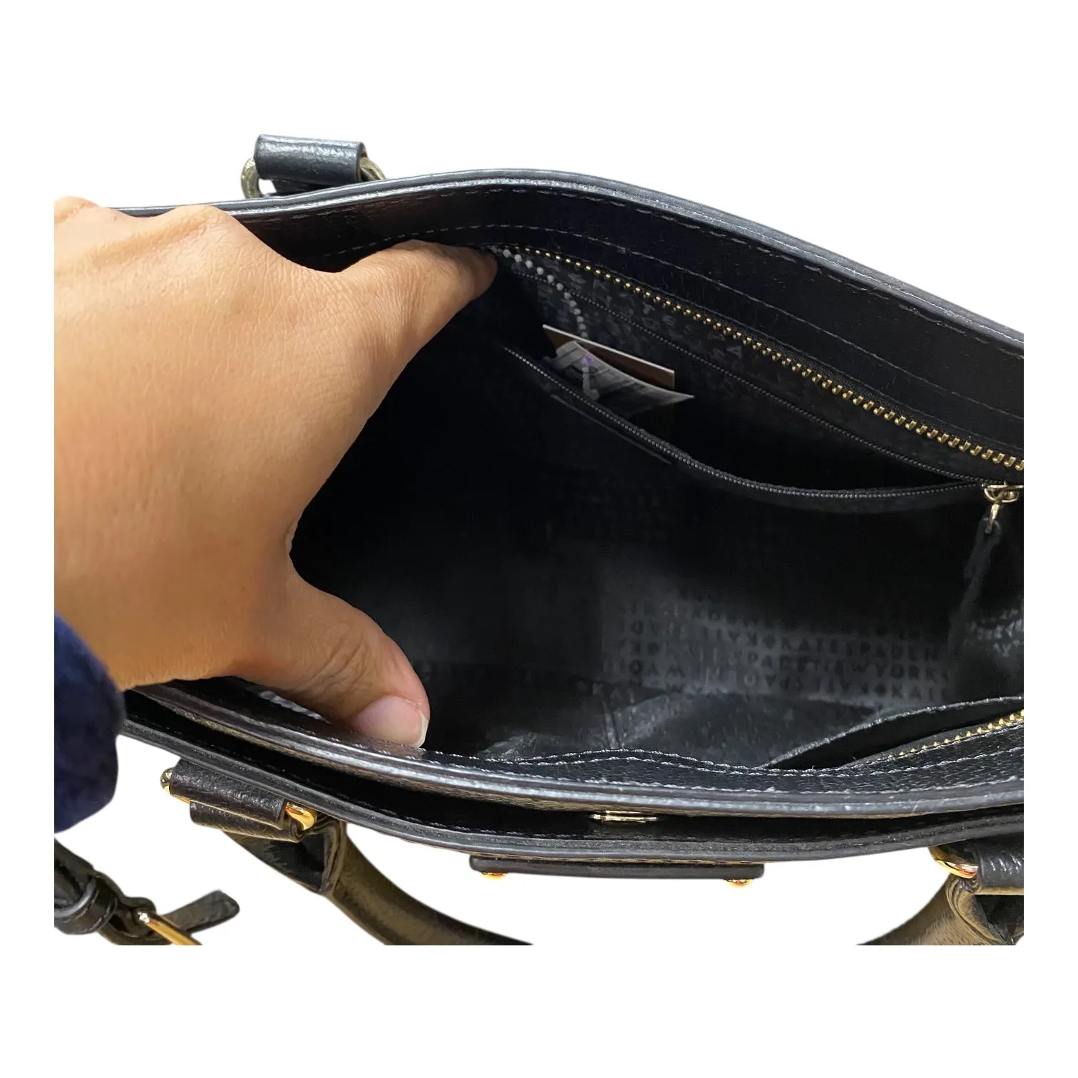 Handbag Designer By Kate Spade In Black, Size:Medium