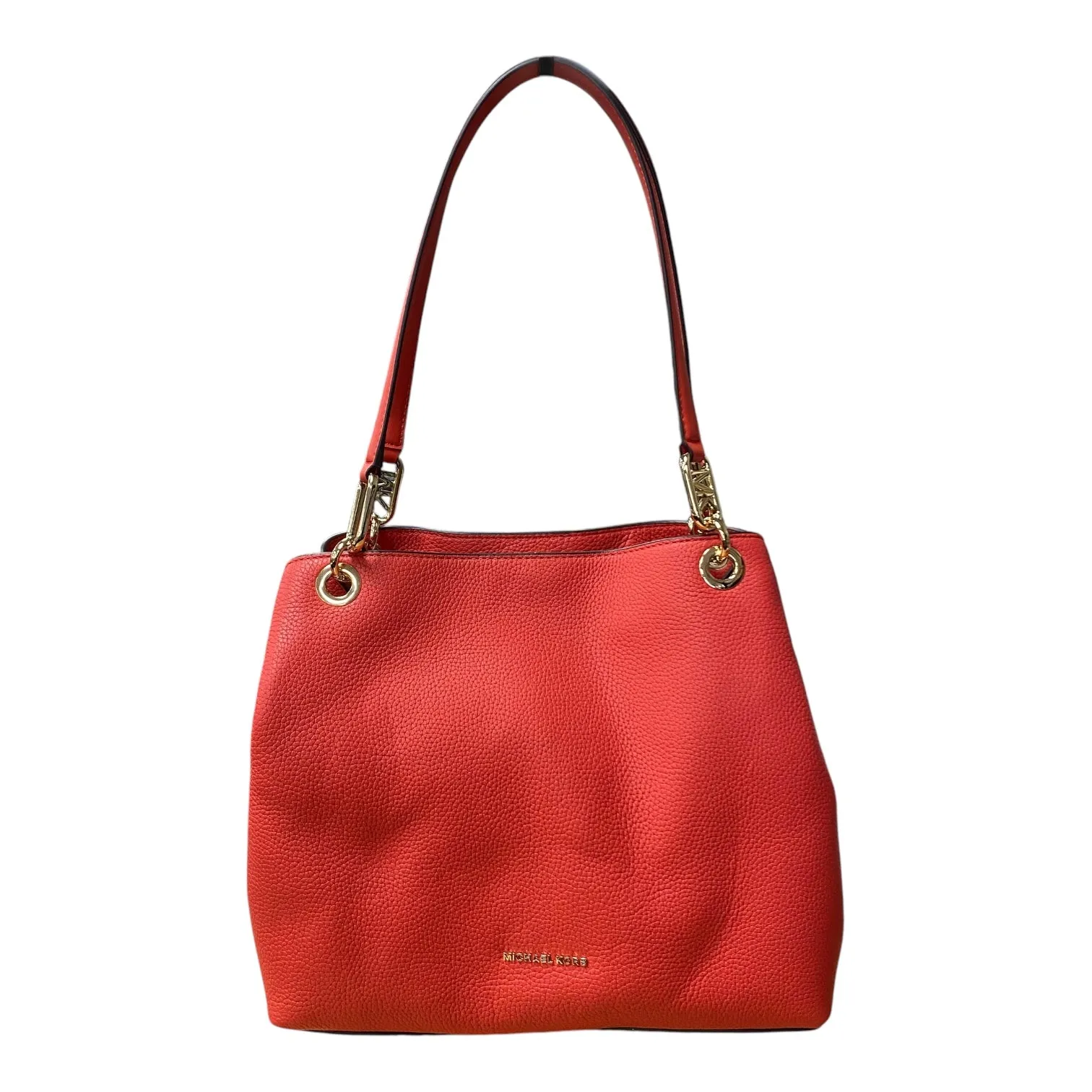 Handbag Designer By Michael Kors In Coral, Size:Medium