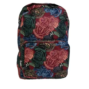 Harry Potter Houses Allover Print Backpack