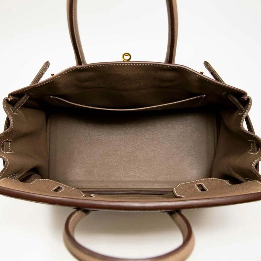 Hermes Etoupe Togo Birkin 30
