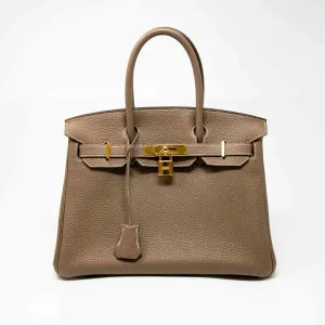 Hermes Etoupe Togo Birkin 30