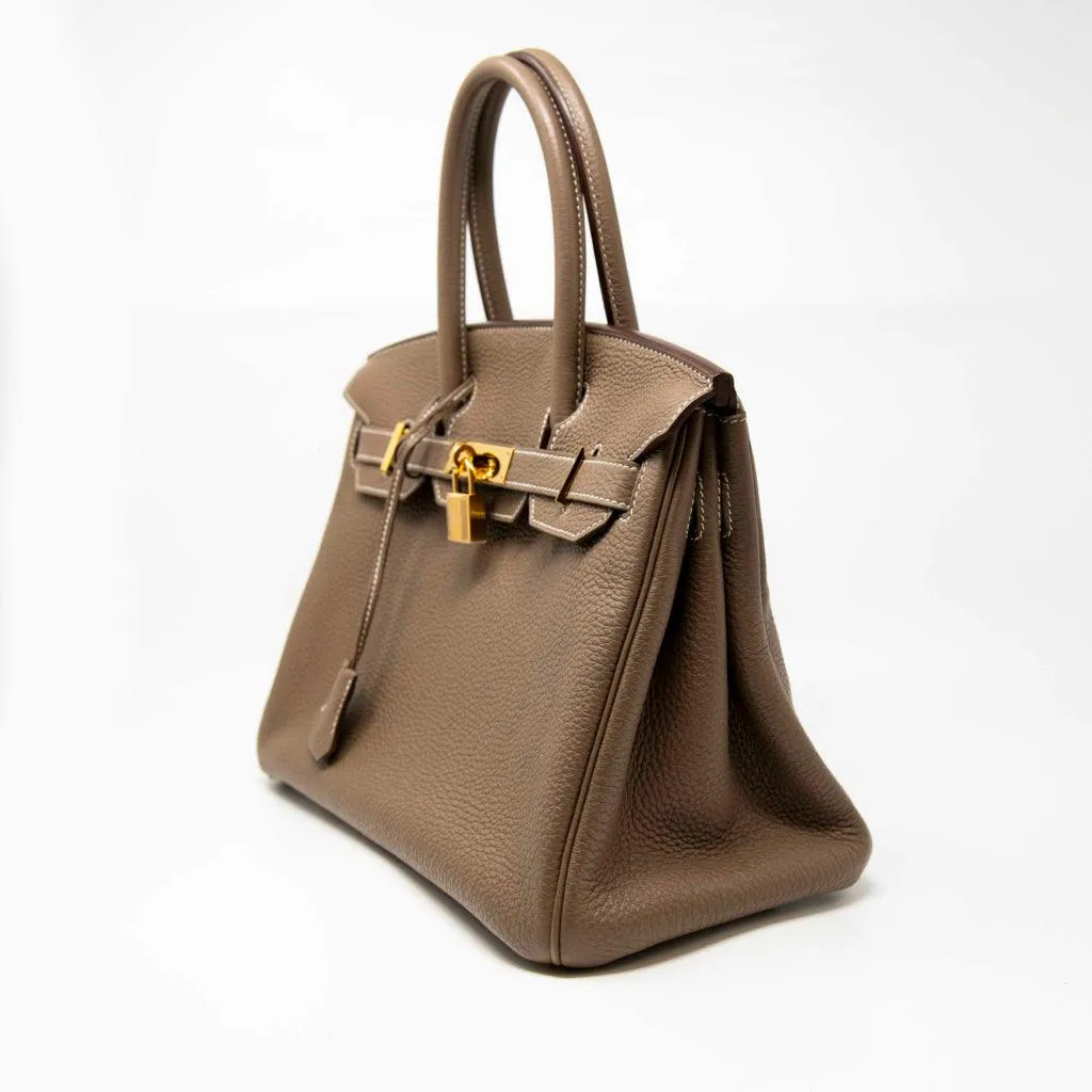 Hermes Etoupe Togo Birkin 30