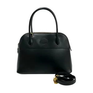 HERMES Shoulder Bag Box scarf black Bored 27