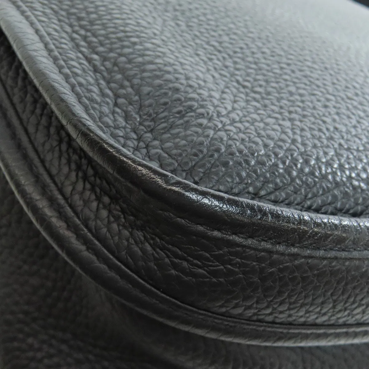 HERMES Shoulder Bag Togo black Evelyn 3 GM SilverMetal Women Used