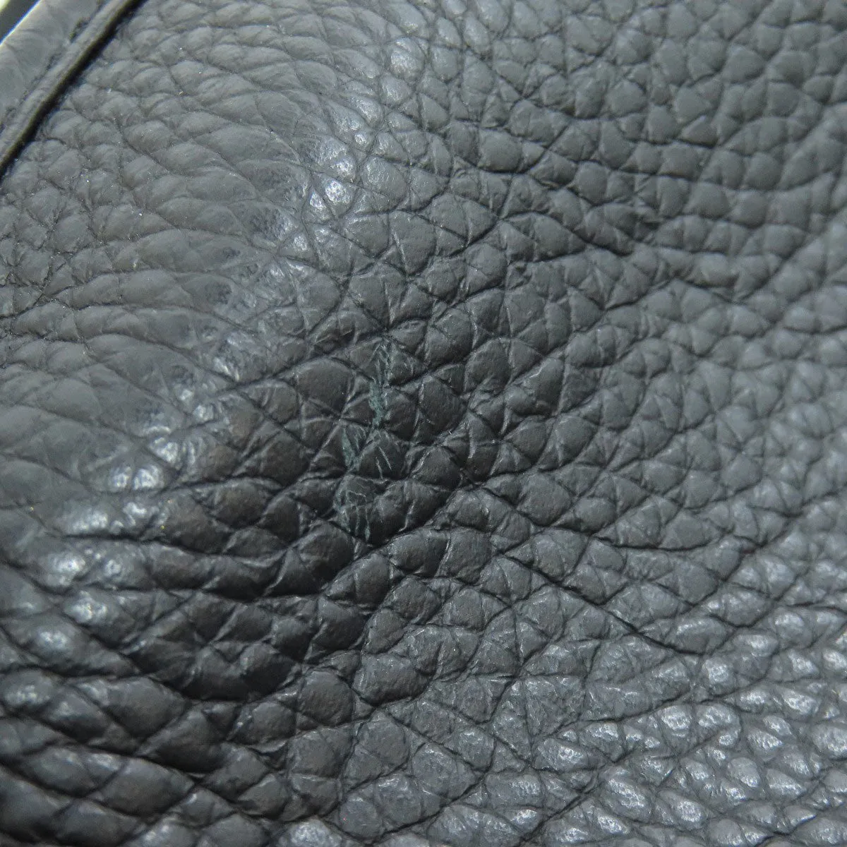 HERMES Shoulder Bag Togo black Evelyn 3 GM SilverMetal Women Used