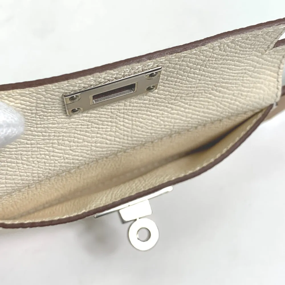 HERMES Shoulder strap Swift, Epsom beige bandouliere Bag strap Women Used