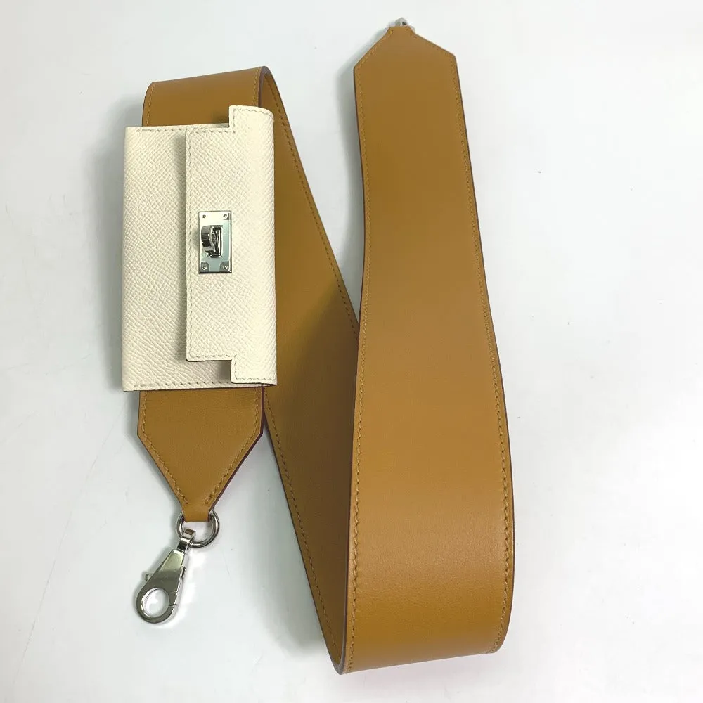 HERMES Shoulder strap Swift, Epsom beige bandouliere Bag strap Women Used