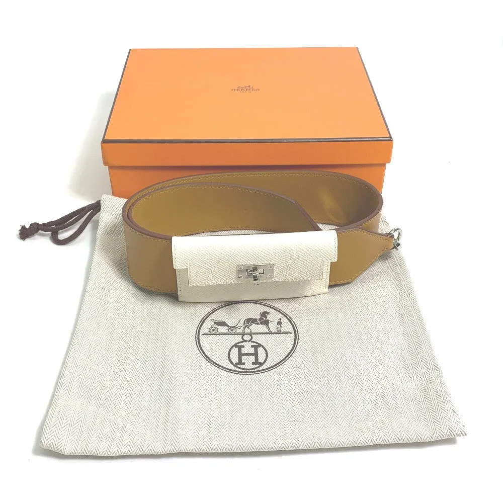 HERMES Shoulder strap Swift, Epsom beige bandouliere Bag strap Women Used