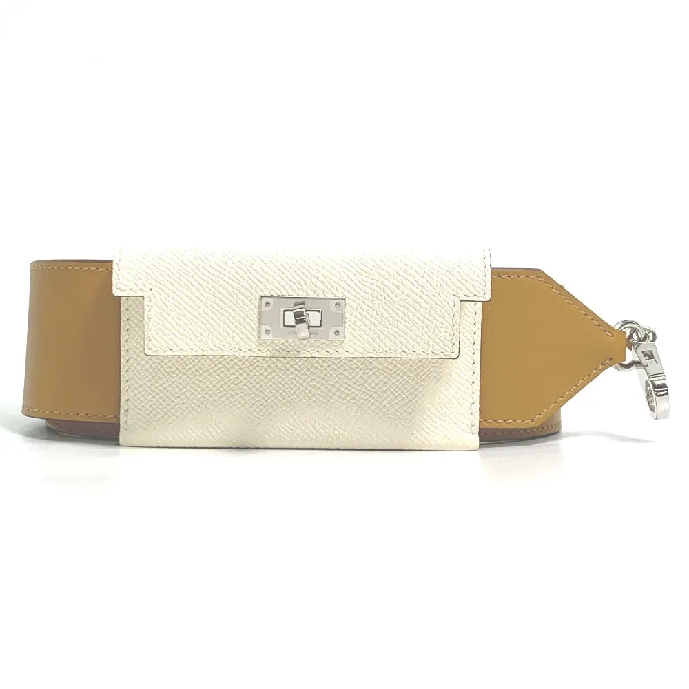 HERMES Shoulder strap Swift, Epsom beige bandouliere Bag strap Women Used