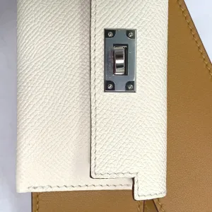 HERMES Shoulder strap Swift, Epsom beige bandouliere Bag strap Women Used