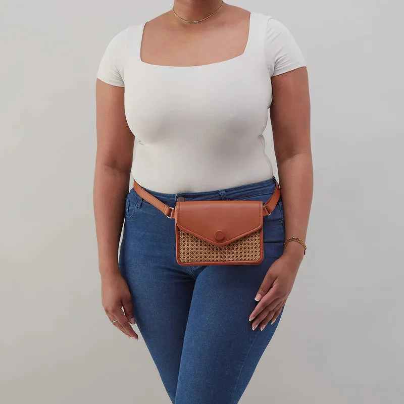 Hobo - Margot Belt Bag, Burnished Caramel with Caning