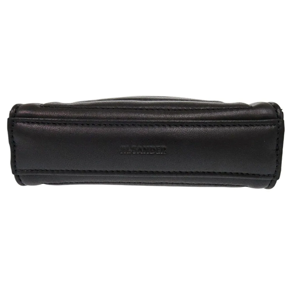 JIL SANDER Shoulder Bag leather black tangle small Women Used
