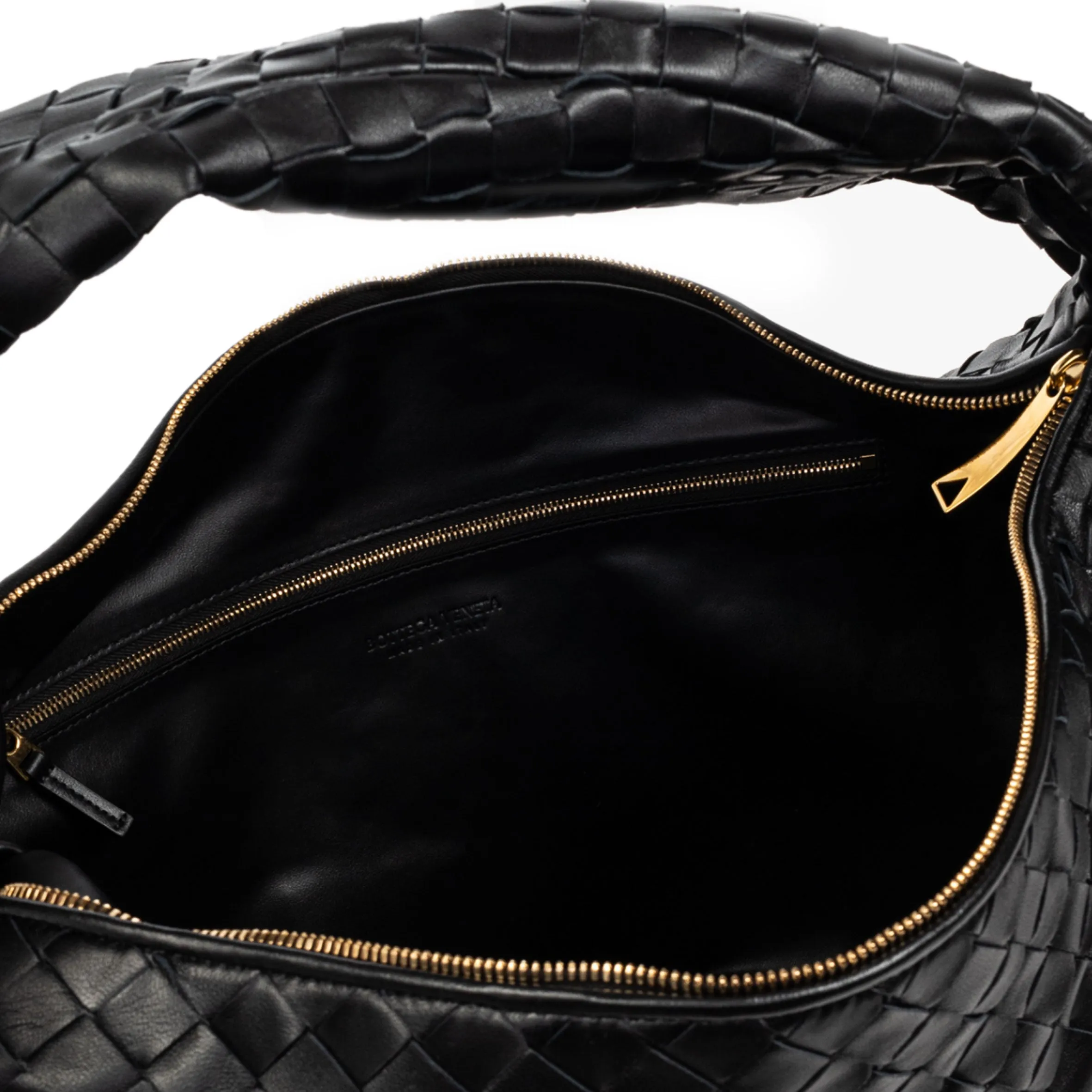 Jodie Large Intrecciato, Black
