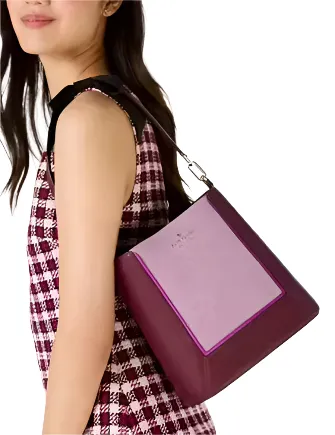 Kate Spade New York Lena Suede Colorblock Bucket Bag