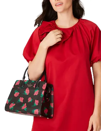 Kate Spade New York Madison Rose Toss Printed Medium Satchel