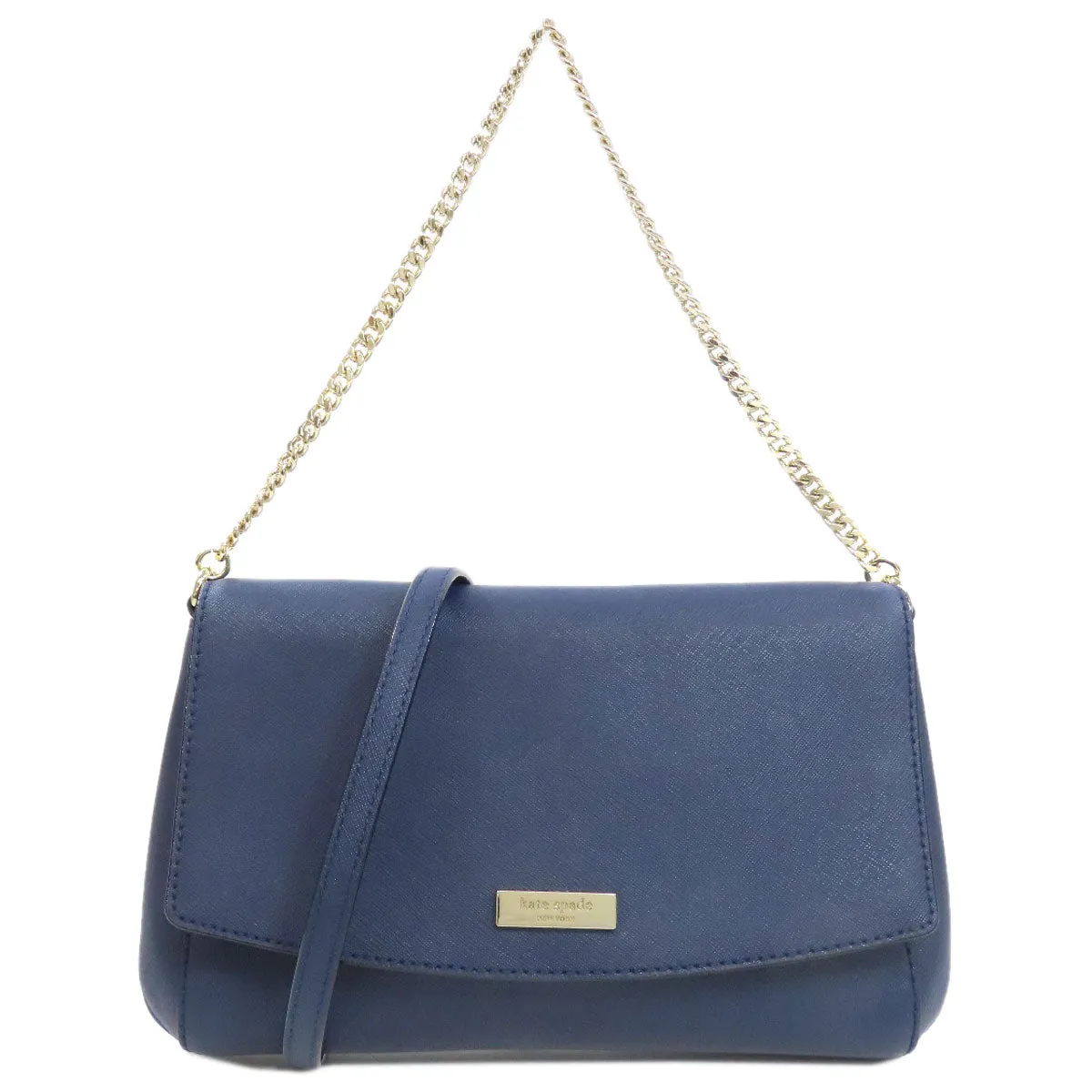 Kate Spade Shoulder Bag PVC Navy 2WAY Women Used