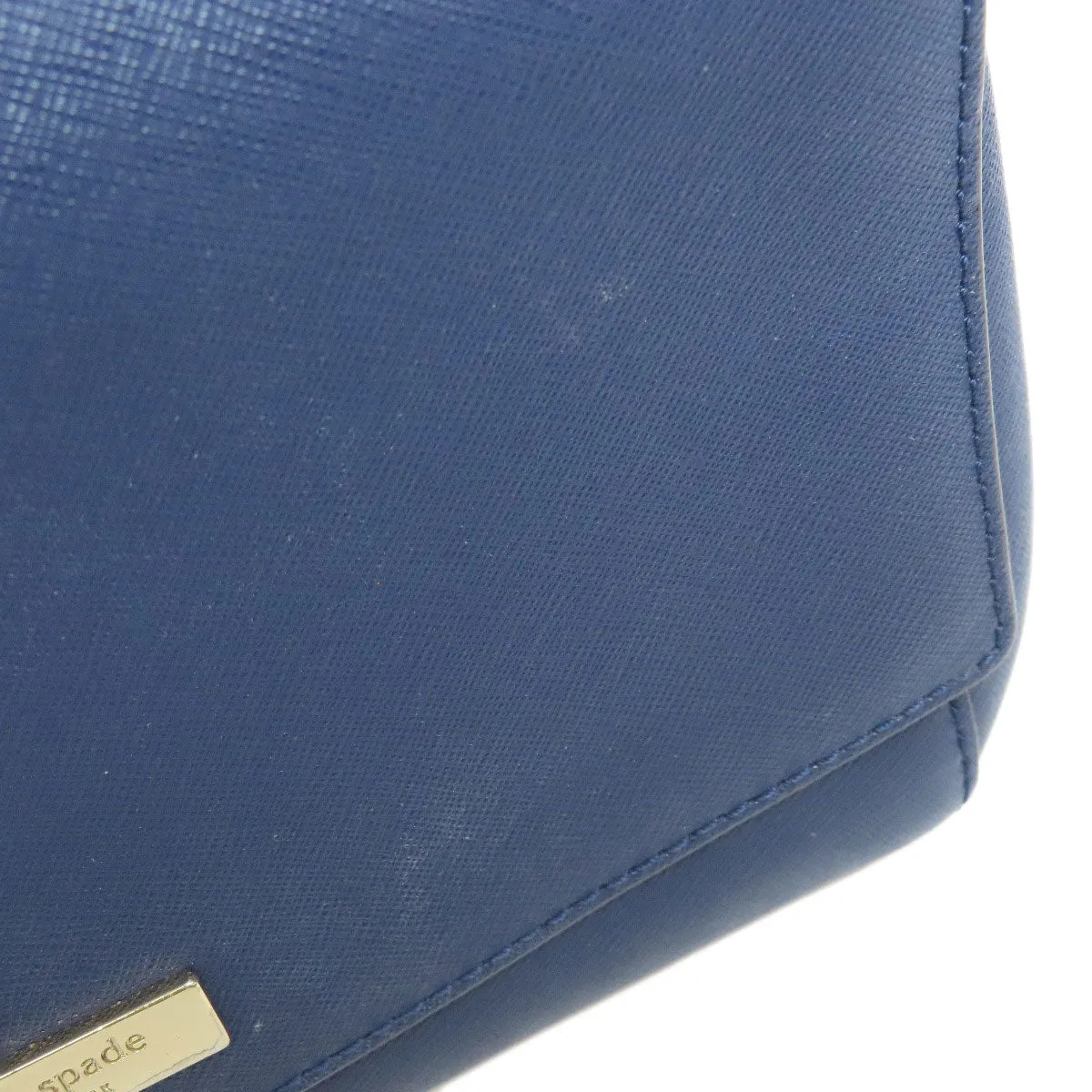 Kate Spade Shoulder Bag PVC Navy 2WAY Women Used