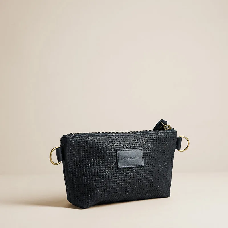 Little Buddy - Leather Black Basketweave