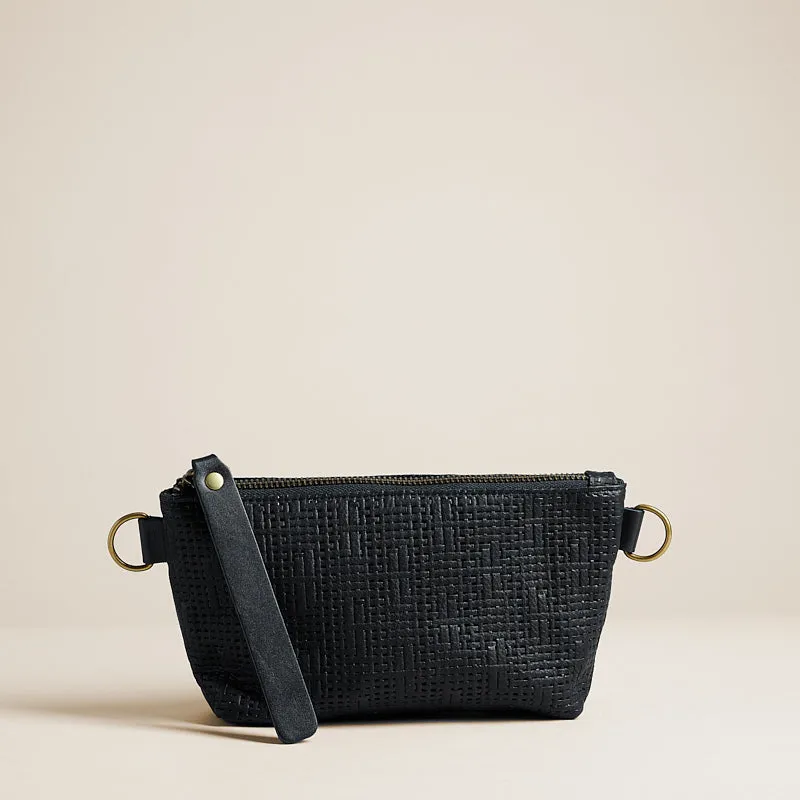 Little Buddy - Leather Black Basketweave