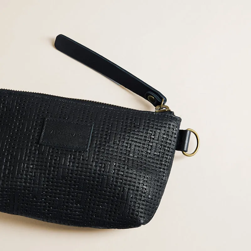Little Buddy - Leather Black Basketweave