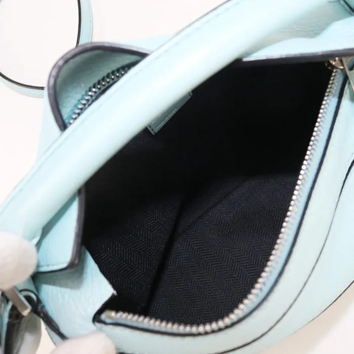 LOEWE Puzzle bag mini Handbag shoulderbag Calfskin blue Women