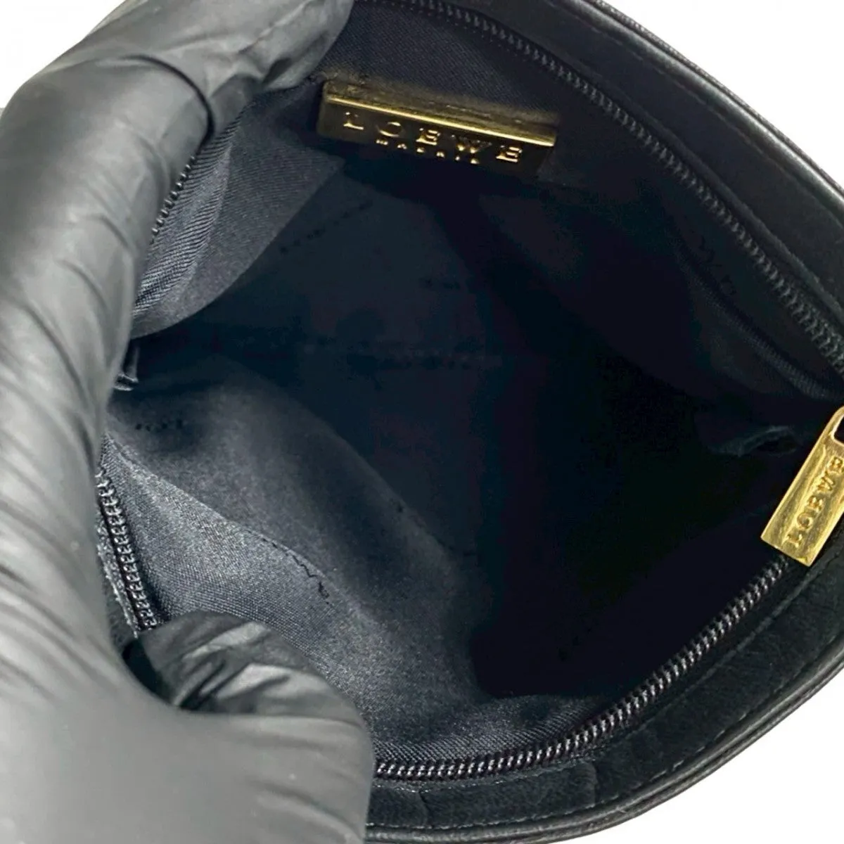 LOEWE Shoulder Bag leather black
