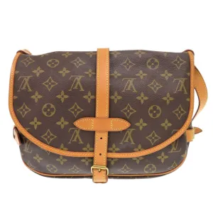 LOUIS VUITTON Shoulder Bag AR1911 Monogram canvas Brown Monogram Saumur 30 Women Used