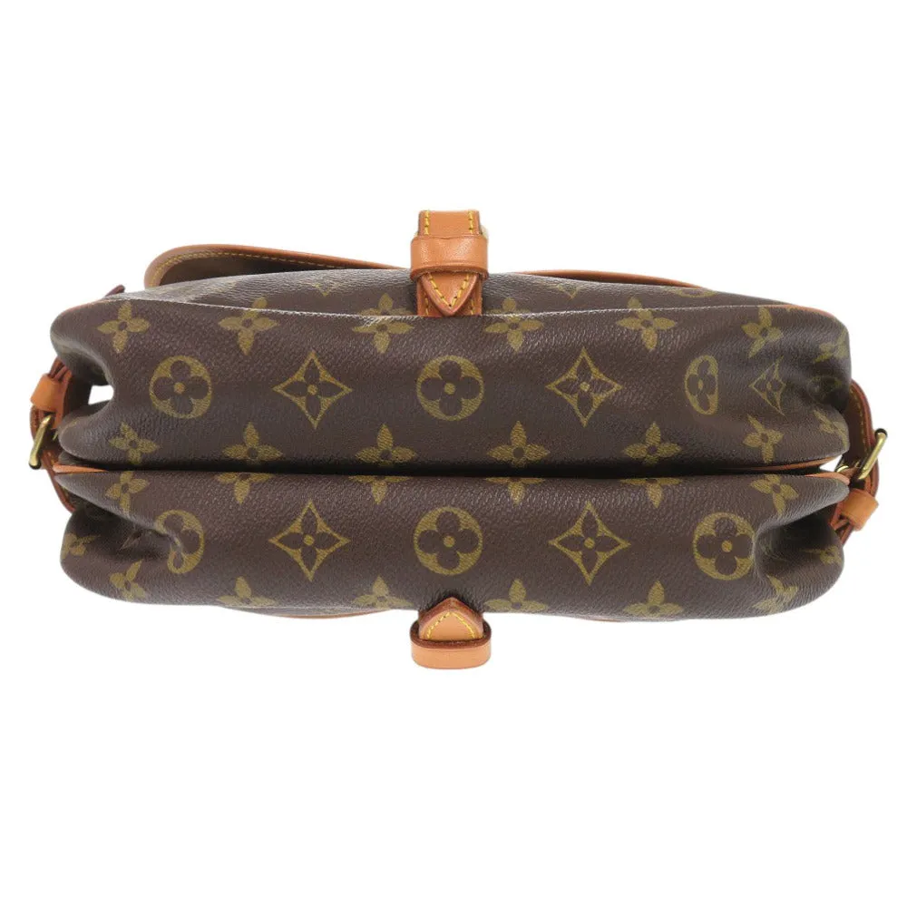 LOUIS VUITTON Shoulder Bag AR1911 Monogram canvas Brown Monogram Saumur 30 Women Used