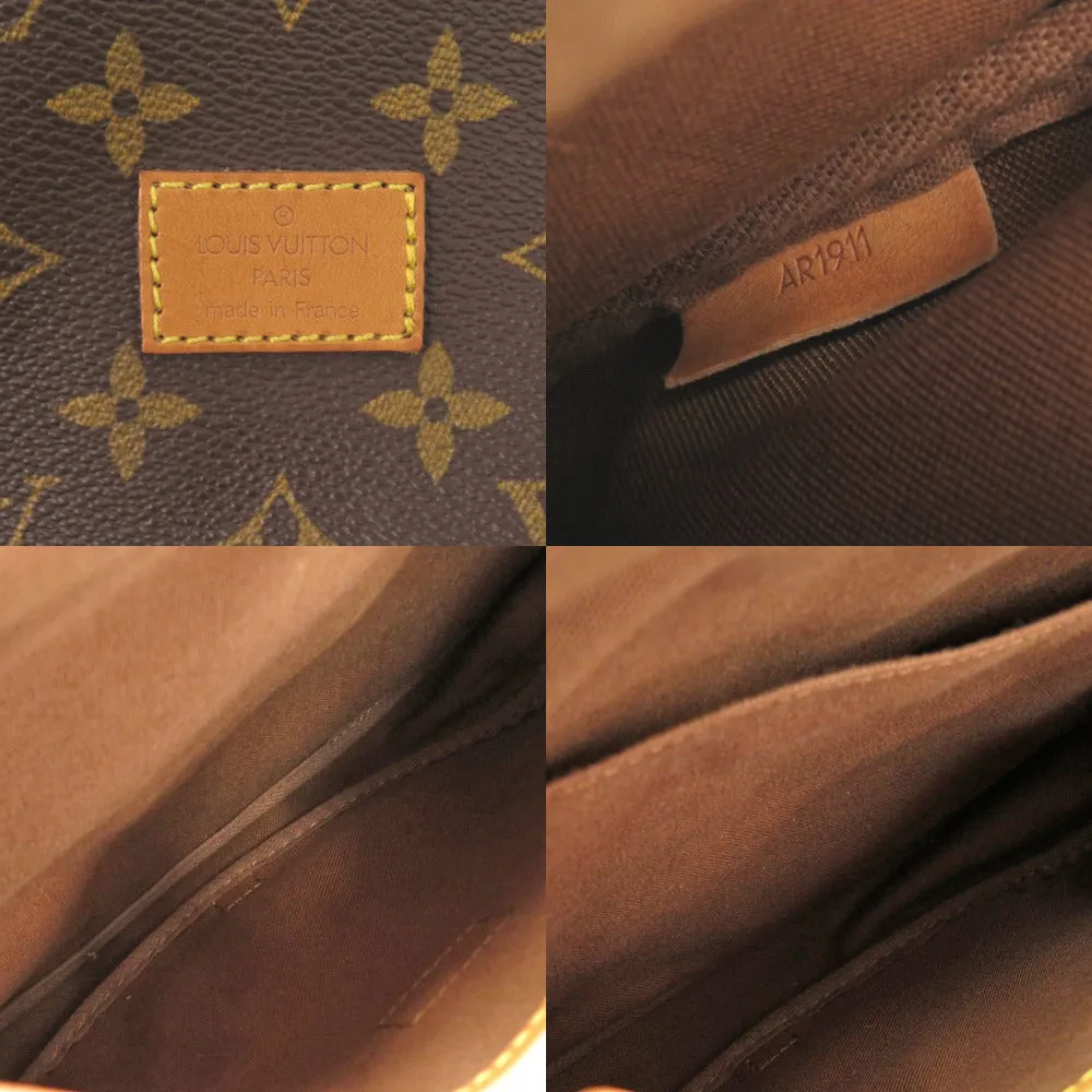 LOUIS VUITTON Shoulder Bag AR1911 Monogram canvas Brown Monogram Saumur 30 Women Used