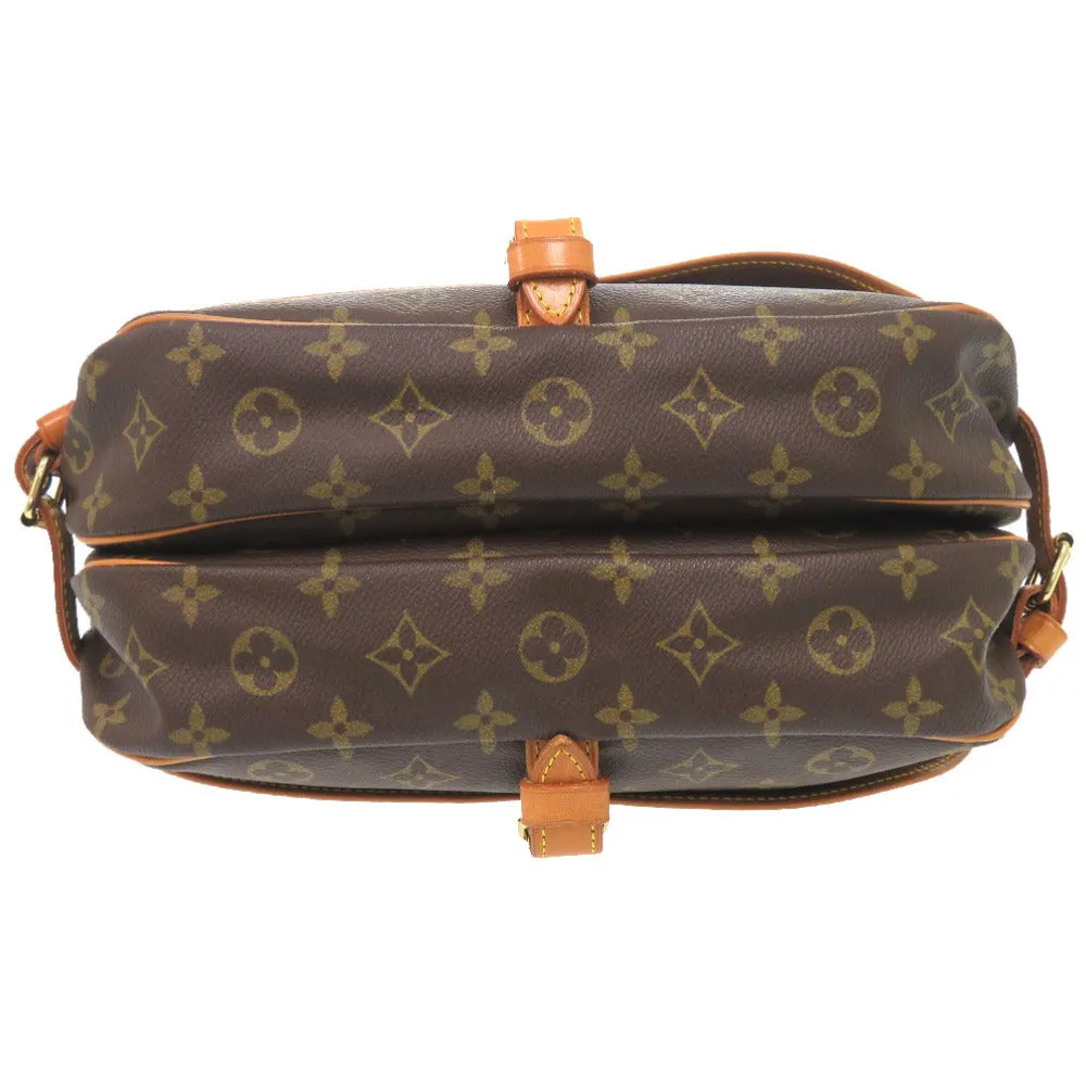 LOUIS VUITTON Shoulder Bag M42256 Monogram canvas Brown Monogram Saumur 30 Women Used