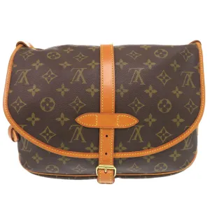 LOUIS VUITTON Shoulder Bag M42256 Monogram canvas Brown Monogram Saumur 30 Women Used