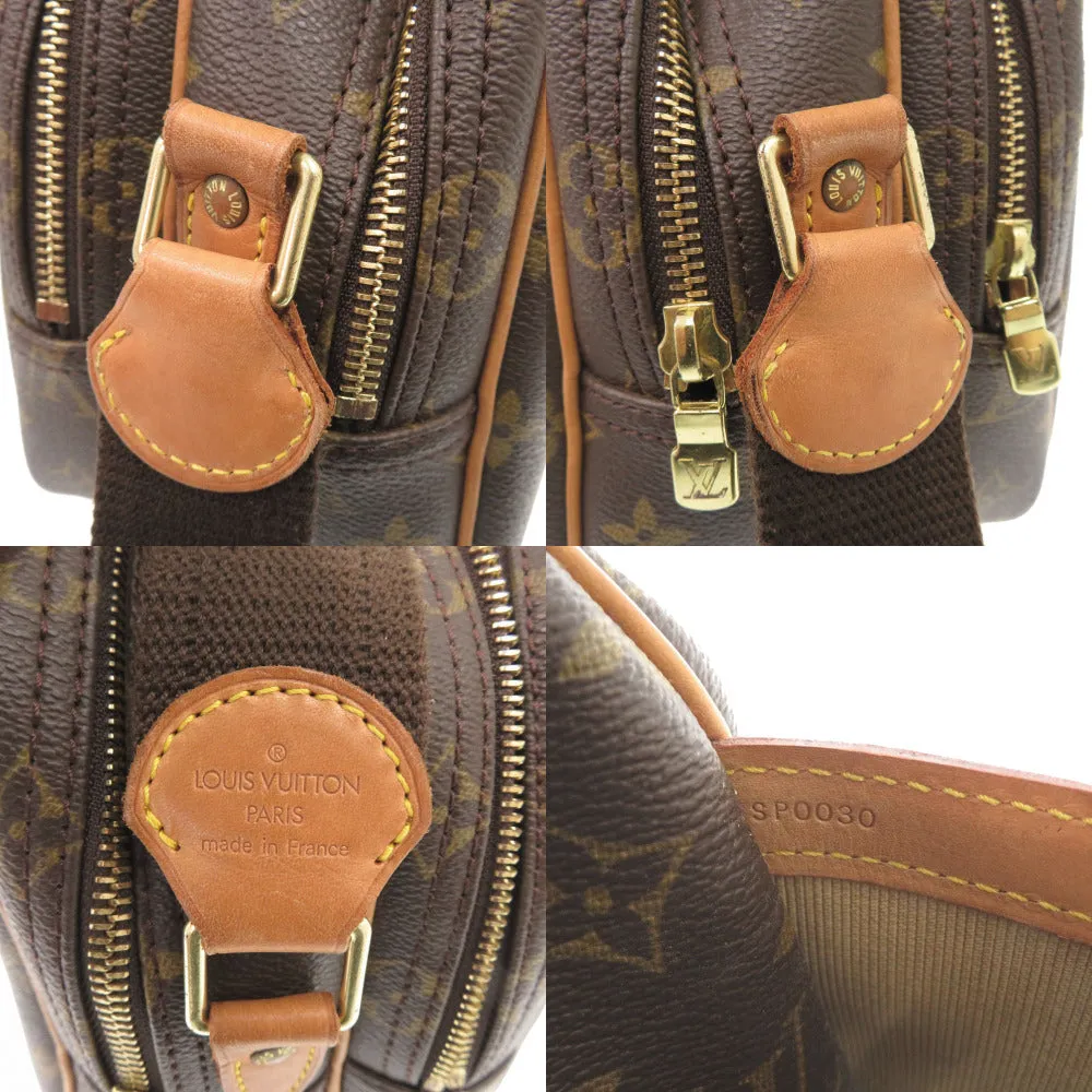 LOUIS VUITTON Shoulder Bag M45254 Monogram canvas Brown Monogram Reporter PM unisex(Unisex) Used