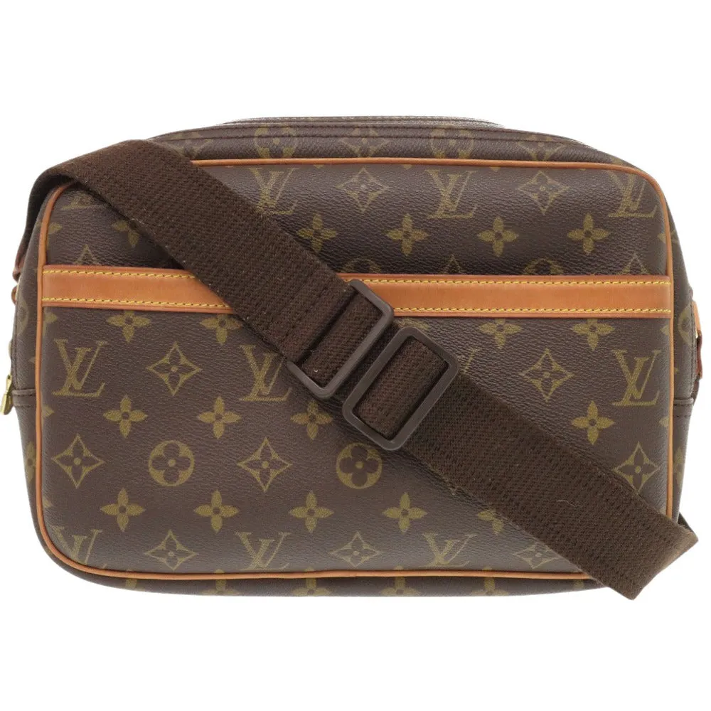 LOUIS VUITTON Shoulder Bag M45254 Monogram canvas Brown Monogram Reporter PM unisex(Unisex) Used