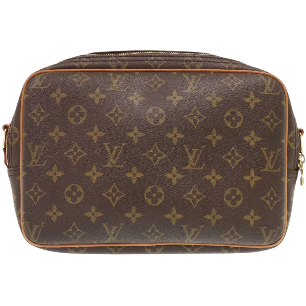LOUIS VUITTON Shoulder Bag M45254 Monogram canvas Brown Monogram Reporter PM unisex(Unisex) Used