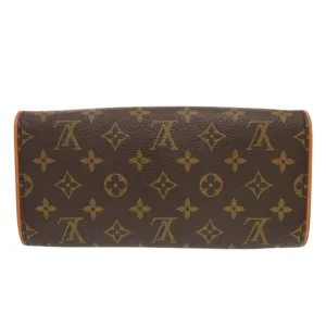 LOUIS VUITTON Shoulder Bag M51852 Monogram canvas Brown Monogram Pochette Twin GM Women Used