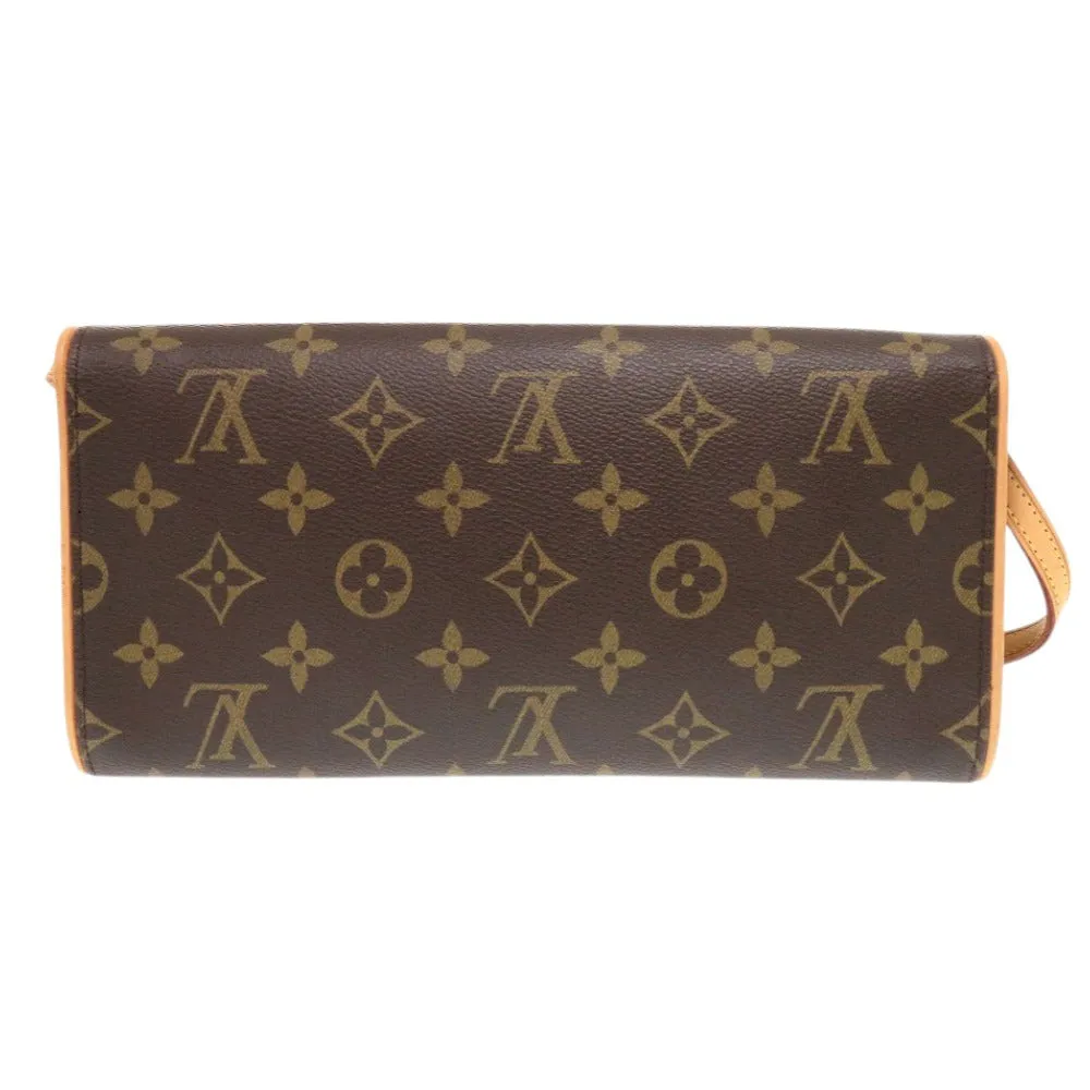 LOUIS VUITTON Shoulder Bag M51852 Monogram canvas Brown Monogram Pochette Twin GM