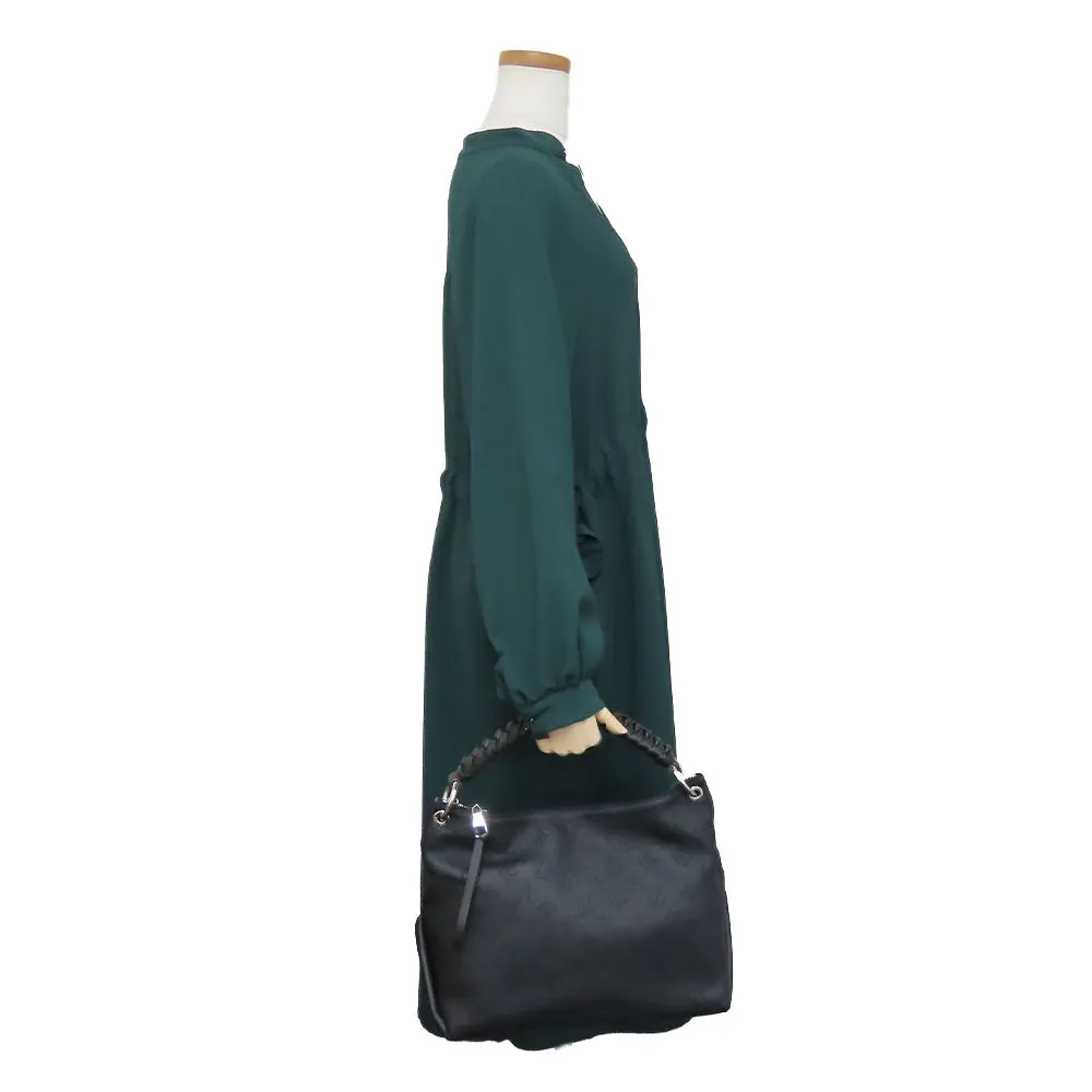 LOUIS VUITTON Shoulder Bag M56073 Monogram Mahina black Beauvre Hobo Women Used