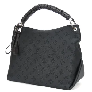 LOUIS VUITTON Shoulder Bag M56073 Monogram Mahina black Beauvre Hobo Women Used