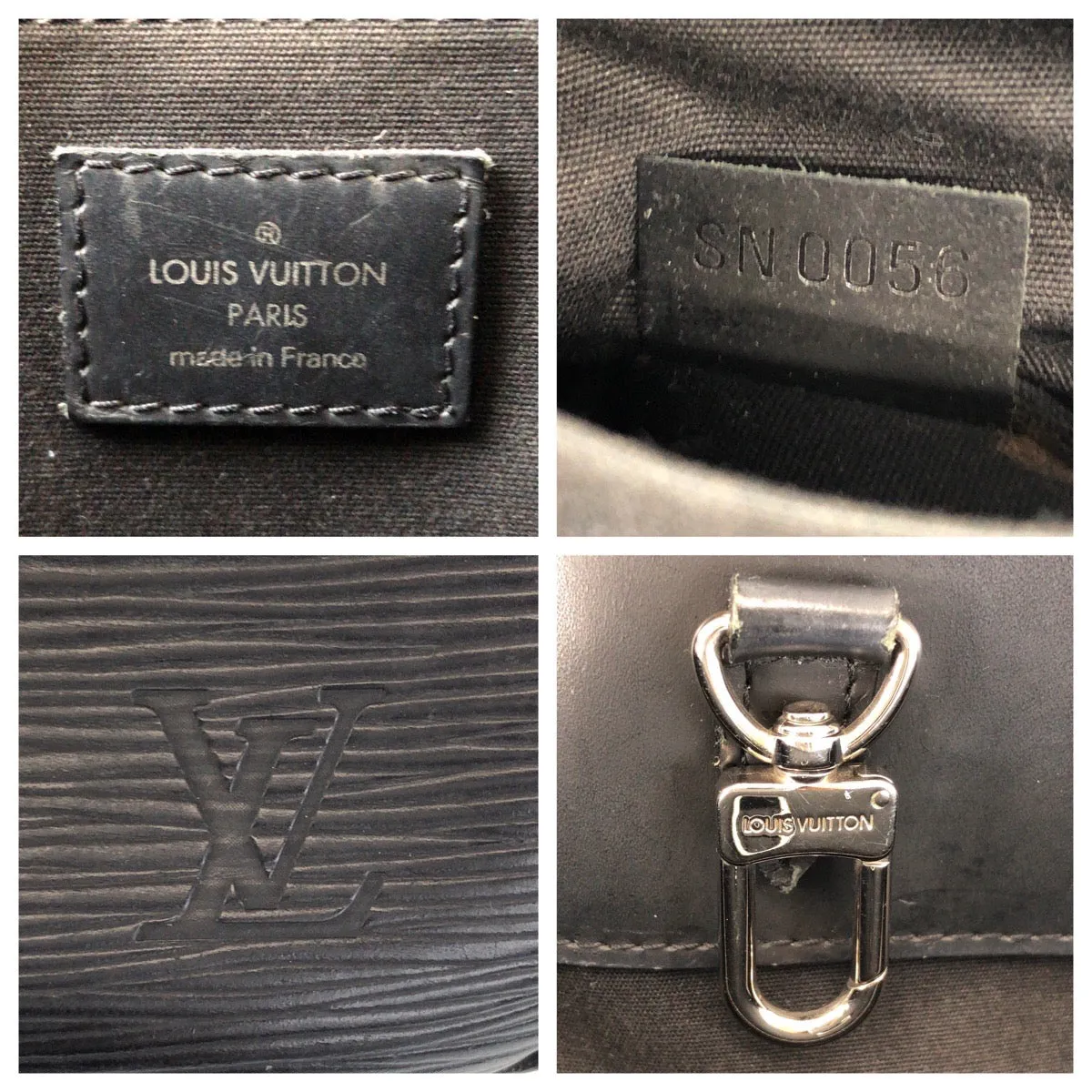 LOUIS VUITTON Shoulder Bag M59252 leather black Epi Passy GM