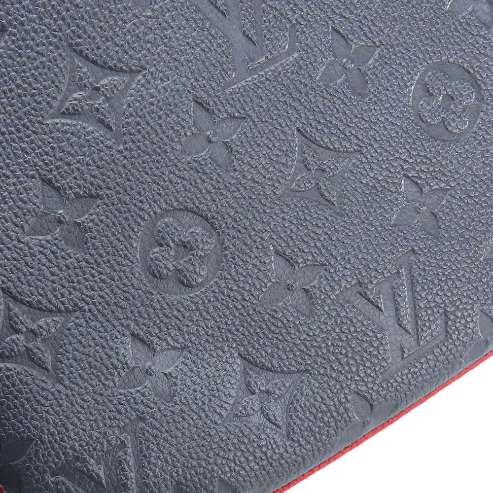 LOUIS VUITTON Shoulder Bag M63916 Monogram Ann Platt Navy Pochette double zip Women Used