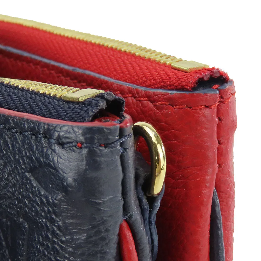 LOUIS VUITTON Shoulder Bag M63916 Monogram Ann Platt Navy Pochette double zip Women Used